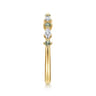 Open Ring Wedding Ring in 14k Yellow Gold with Marquise  at Gabriel & Co.