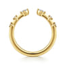Open Ring Wedding Ring in 14k Yellow Gold with Marquise Natural Diamond at Gabriel & Co.