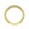 14K Yellow Gold Matching Diamond Wedding Band - 0.1 ct