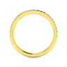 14K Yellow Gold Matching Diamond Wedding Band - 0.16 ct