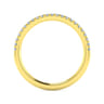 14K Yellow Gold Matching Diamond Wedding Band - 0.16 ct