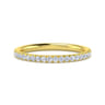14K Yellow Gold Matching Diamond Wedding Band - 0.25 ct