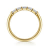14K Yellow Gold Matching Diamond Wedding Band - 0.35 ct