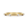 14K Yellow Gold Matching Diamond Wedding Band - 0.11 ct
