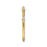 14K Yellow Gold Matching Diamond Wedding Band - 0.11 ct