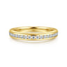 14K Yellow Gold Matching Diamond Wedding Band - 0.3 ct