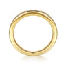 14K Yellow Gold Matching Diamond Wedding Band - 0.6 ct