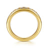 14K Yellow Gold Matching Diamond Wedding Band - 0.85 ct