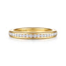 14K Yellow Gold Matching Diamond Wedding Band - 0.3 ct