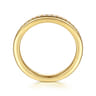 14K Yellow Gold Matching Diamond Wedding Band - 0.3 ct