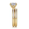 14K Yellow Gold Matching Diamond Wedding Band - 0.3 ct