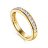 14K Yellow Gold Matching Diamond Wedding Band - 0.5 ct
