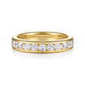 14K Yellow Gold Matching Diamond Wedding Band - 0.8 ct
