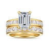 14K Yellow Gold Matching Diamond Wedding Band - 0.8 ct
