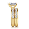 14K Yellow Gold Matching Diamond Wedding Band - 0.8 ct
