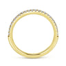 14K Yellow Gold Matching Diamond Wedding Band - 0.17 ct