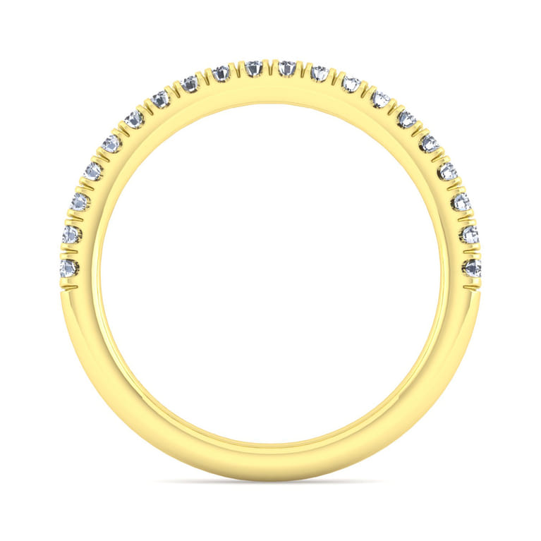 14K Yellow Gold Matching Wedding Band - 0.28 ct - Shot 2