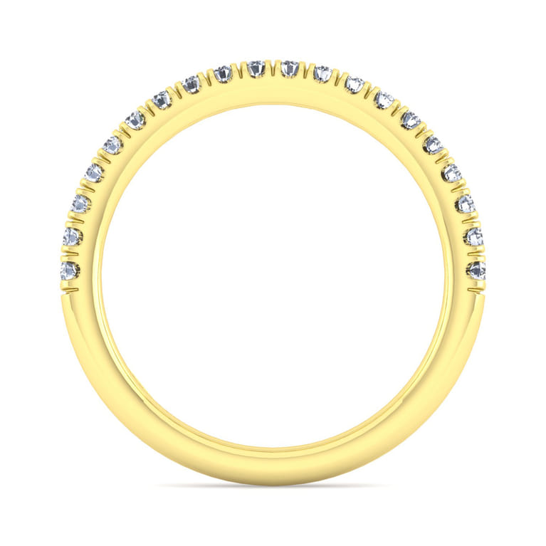 14K Yellow Gold Matching Wedding Band - 0.28 ct - Shot 2