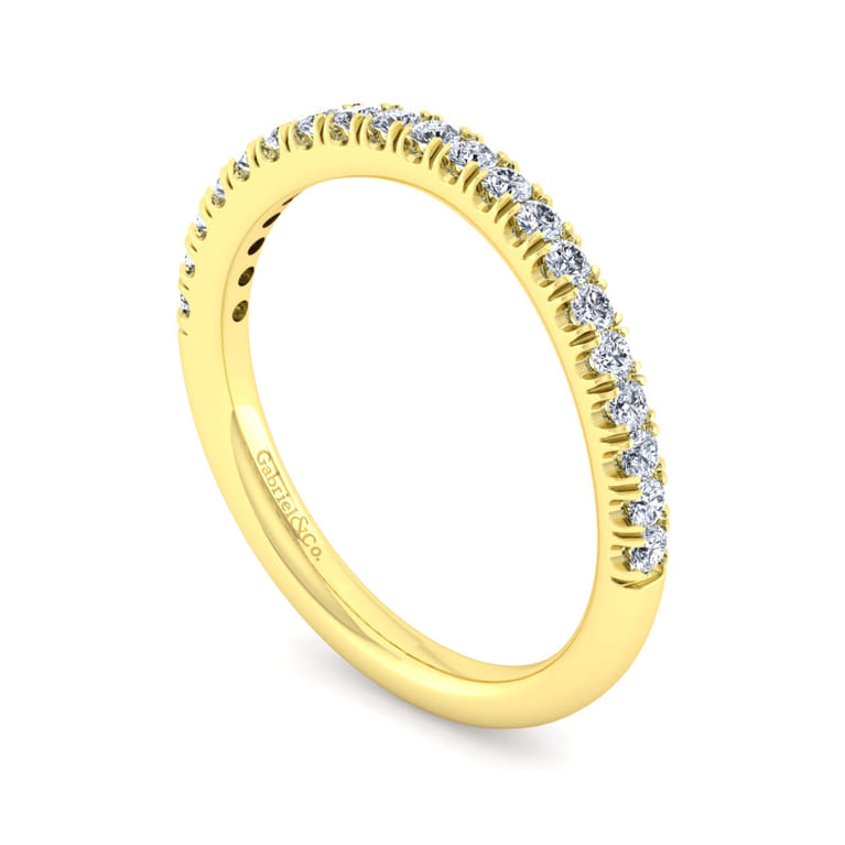 14K Yellow Gold Matching Wedding Band - 0.28 ct - Shot 3