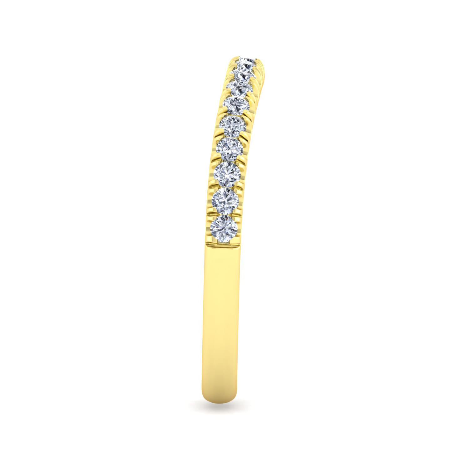 14K Yellow Gold Matching Wedding Band - 0.28 ct - Shot 4