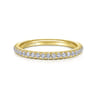14K Yellow Gold Matching Wedding Band - 0.3 ct