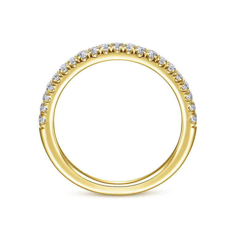 14K Yellow Gold Matching Wedding Band - 0.3 ct - Shot 2