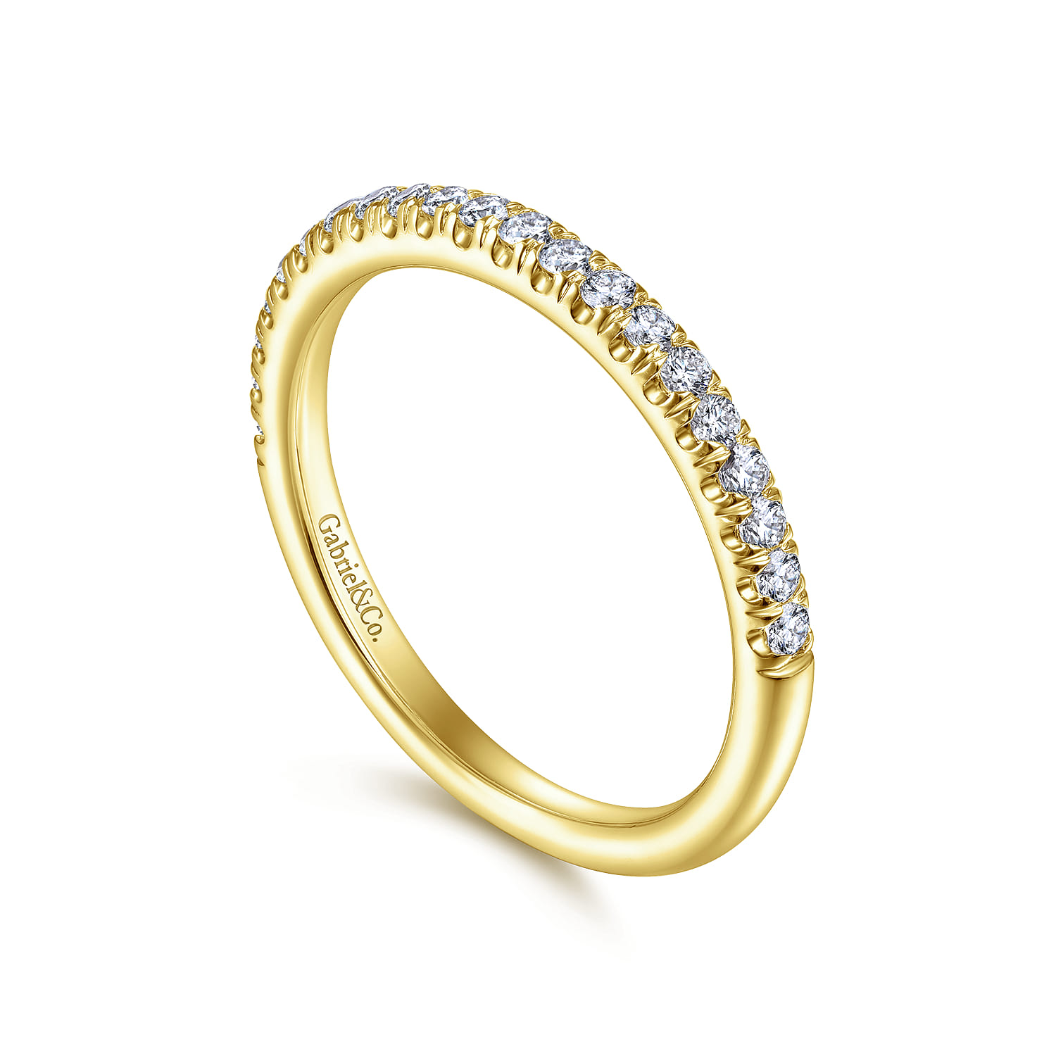 14K Yellow Gold Matching Wedding Band - 0.3 ct - Shot 3