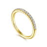 14K Yellow Gold Matching Wedding Band - 0.3 ct