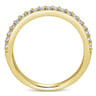 14K Yellow Gold Matching Wedding Band - 0.27 ct