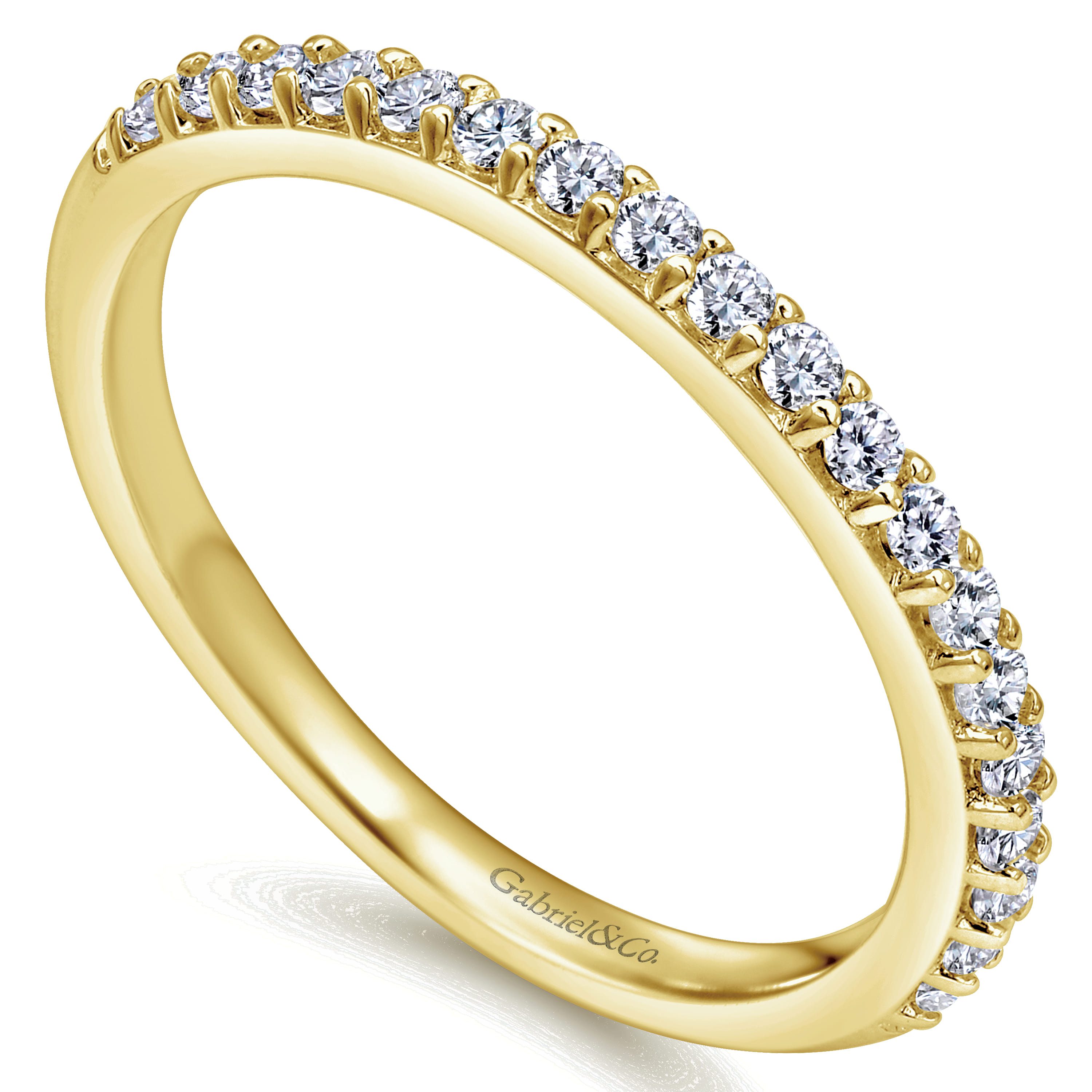 14K Yellow Gold Matching Wedding Band - 0.27 ct - Shot 3