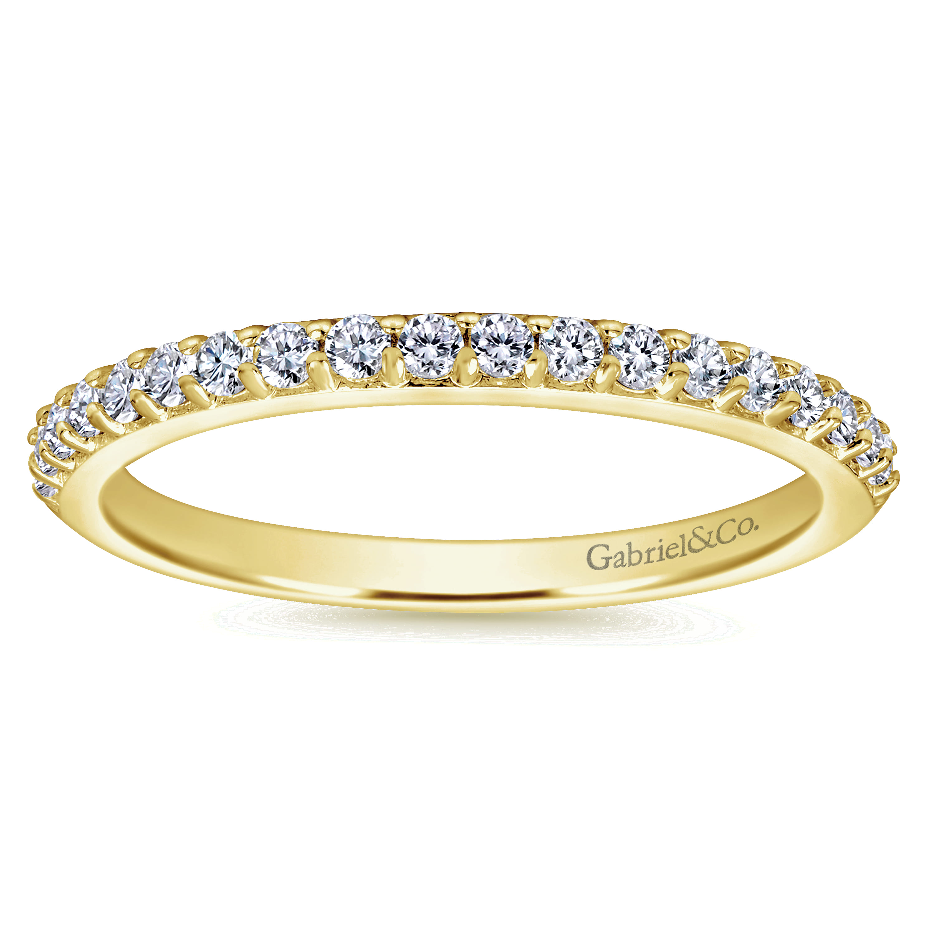 14K Yellow Gold Matching Wedding Band - 0.27 ct - Shot 5