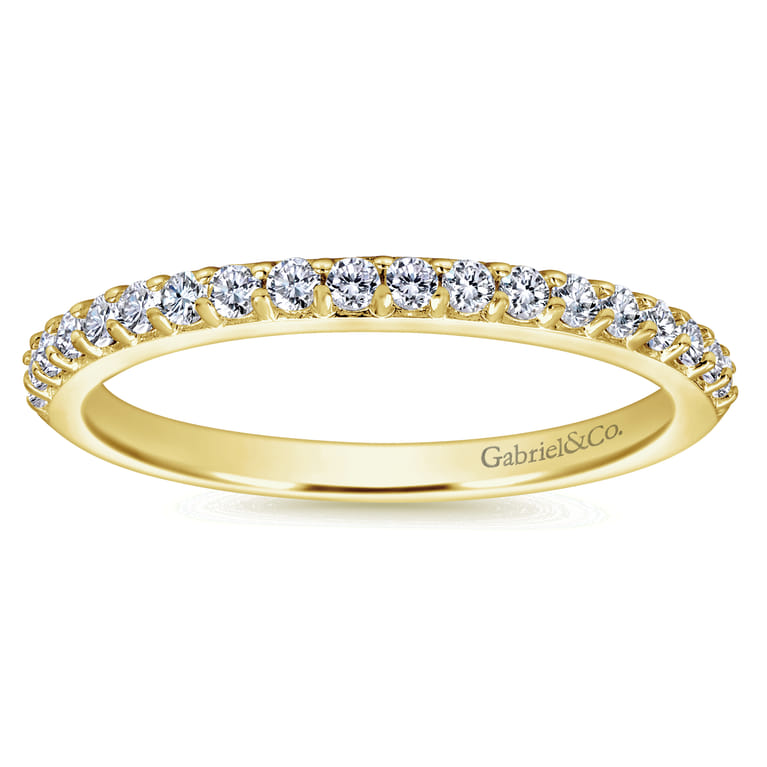 14K Yellow Gold Matching Wedding Band - 0.27 ct - Shot 5