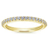 14K Yellow Gold Matching Wedding Band - 0.27 ct