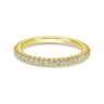 14K Yellow Gold Matching Wedding Band - 0.19 ct