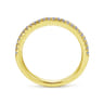 14K Yellow Gold Matching Wedding Band - 0.19 ct