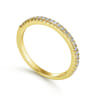 14K Yellow Gold Matching Wedding Band - 0.19 ct