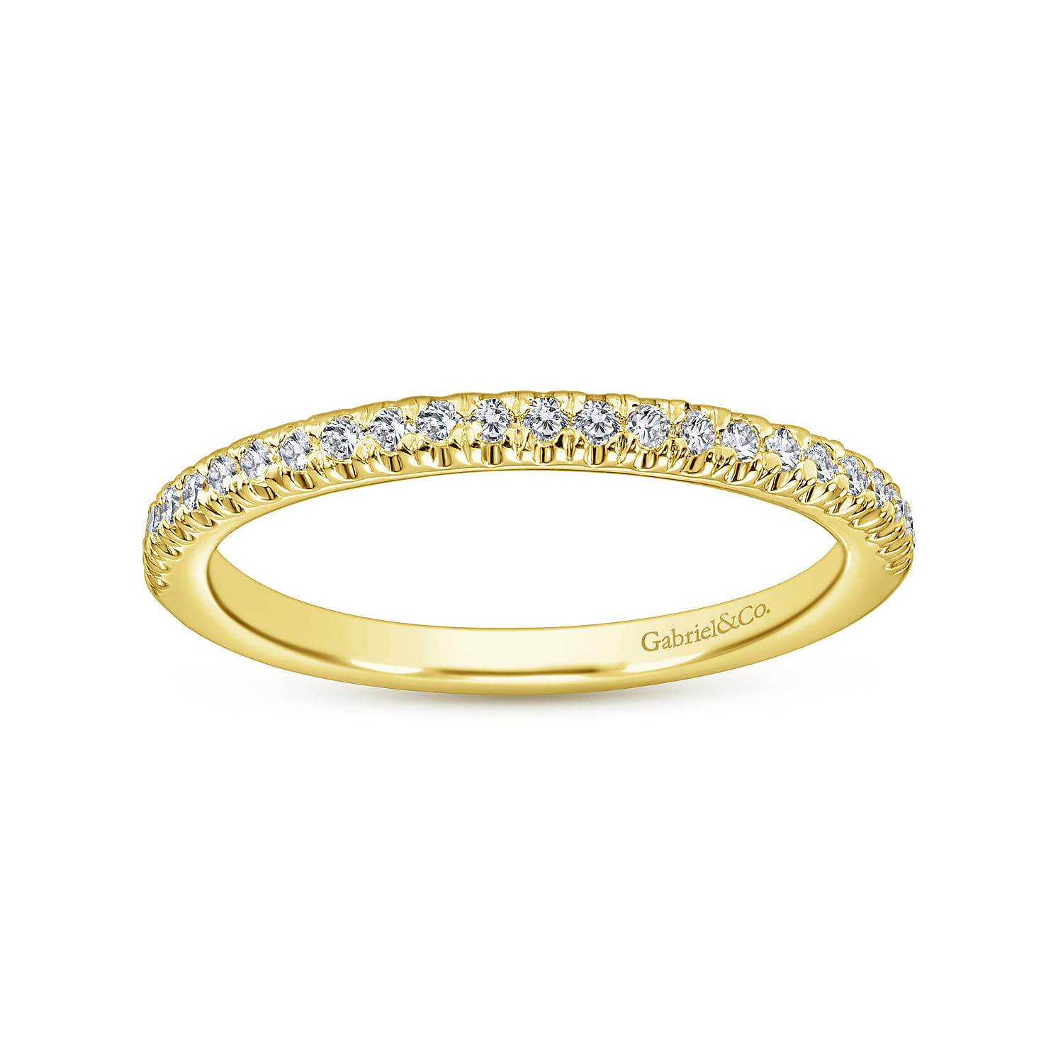 14K Yellow Gold Matching Wedding Band - 0.19 ct - Shot 5
