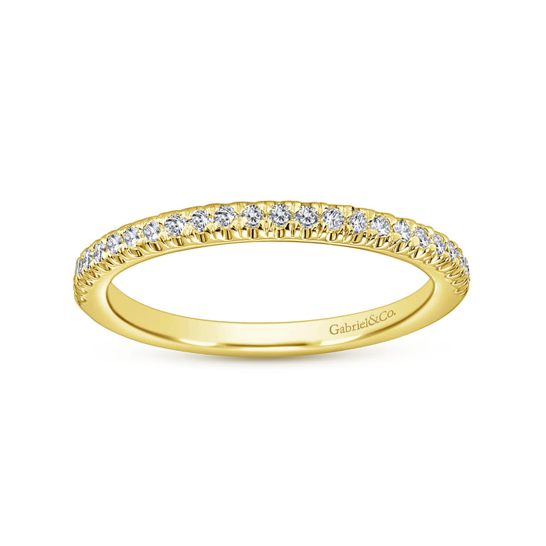 14K Yellow Gold Matching Wedding Band - 0.19 ct - Shot 5