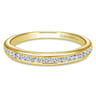 14K Yellow Gold Matching Wedding Band - 0.25 ct