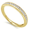 14K Yellow Gold Matching Wedding Band - 0.25 ct