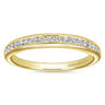 14K Yellow Gold Matching Wedding Band - 0.25 ct