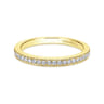 14K Yellow Gold Matching Wedding Band - 0.14 ct
