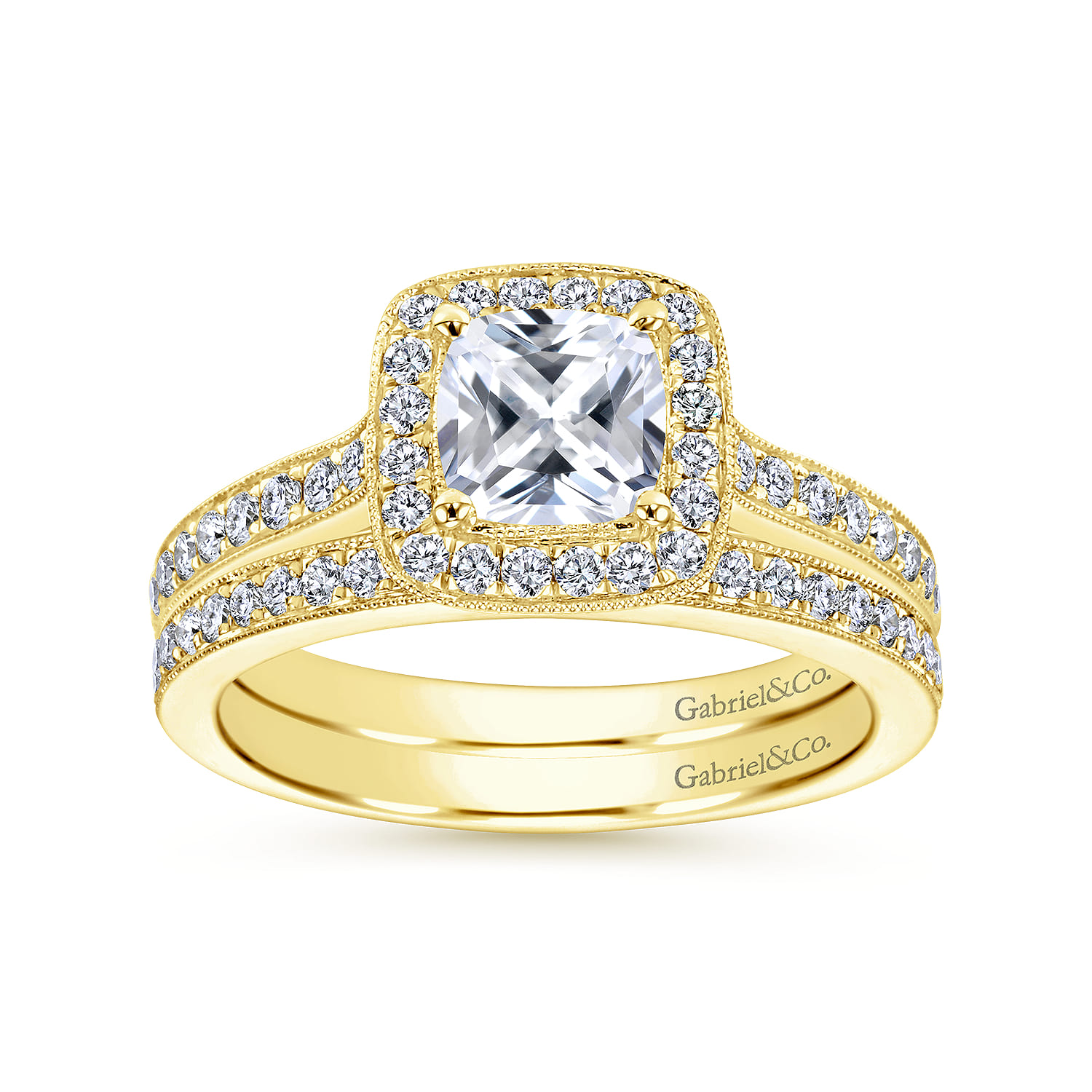 14K Yellow Gold Matching Wedding Band - 0.14 ct - Shot 4