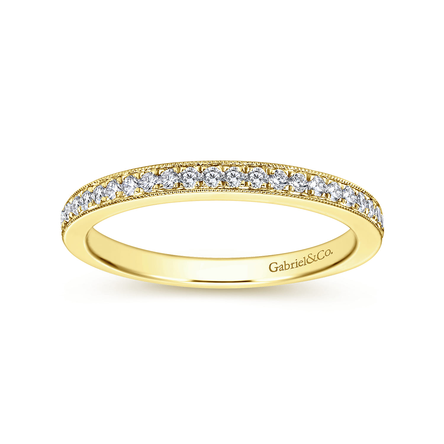 14K Yellow Gold Matching Wedding Band - 0.14 ct - Shot 5