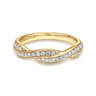 14K Yellow Gold Matching Wedding Band - 0.25 ct