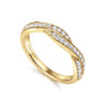 14K Yellow Gold Matching Wedding Band - 0.25 ct