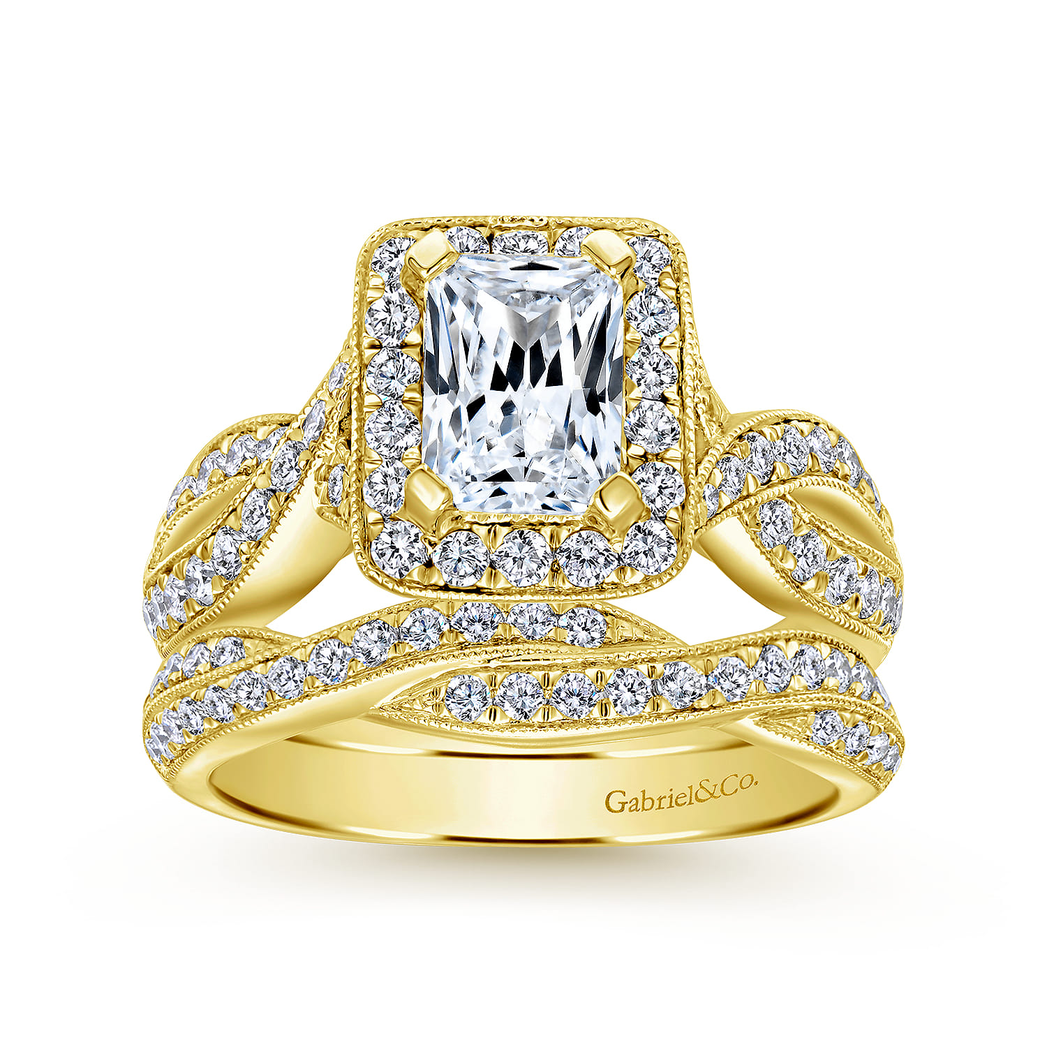 14K Yellow Gold Matching Wedding Band - 0.25 ct - Shot 4