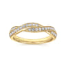 14K Yellow Gold Matching Wedding Band - 0.25 ct