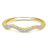 14K Yellow Gold Matching Wedding Band - 0.15 ct