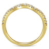 14K Yellow Gold Matching Wedding Band - 0.15 ct